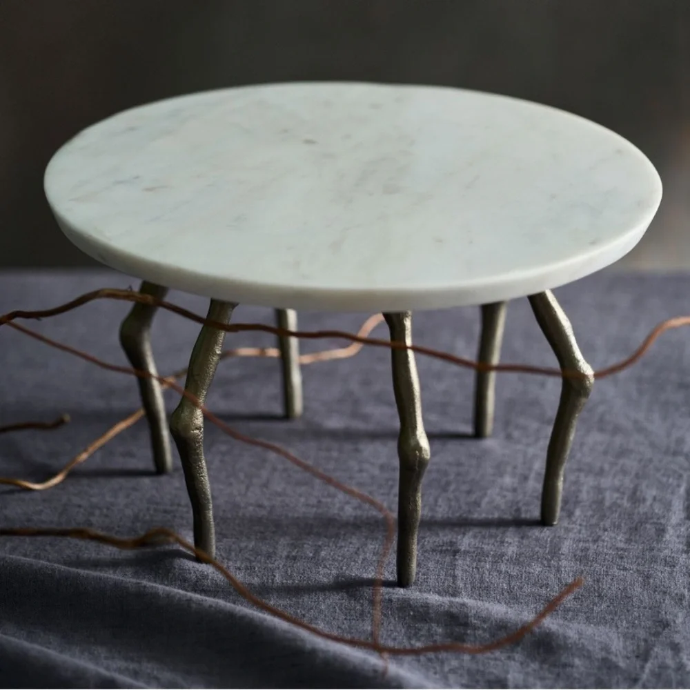 Spider Leg Marble Cake Stand by Terrain for Anthropologie. - Picture 9 of 10